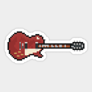 Pixel Red Page Deluxe #3 Guitar Sticker